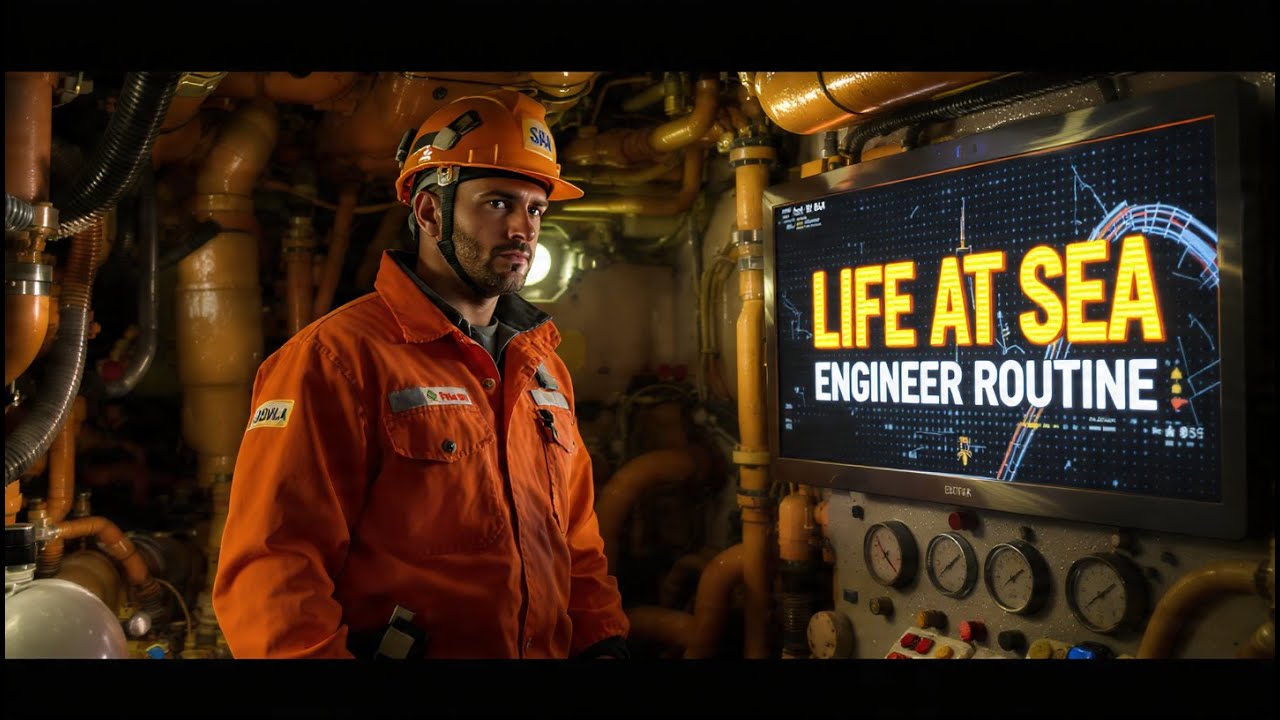 Marine Engineer Full Day Routine at Seab | Real Life on Ship | Merchant Navy Vlog