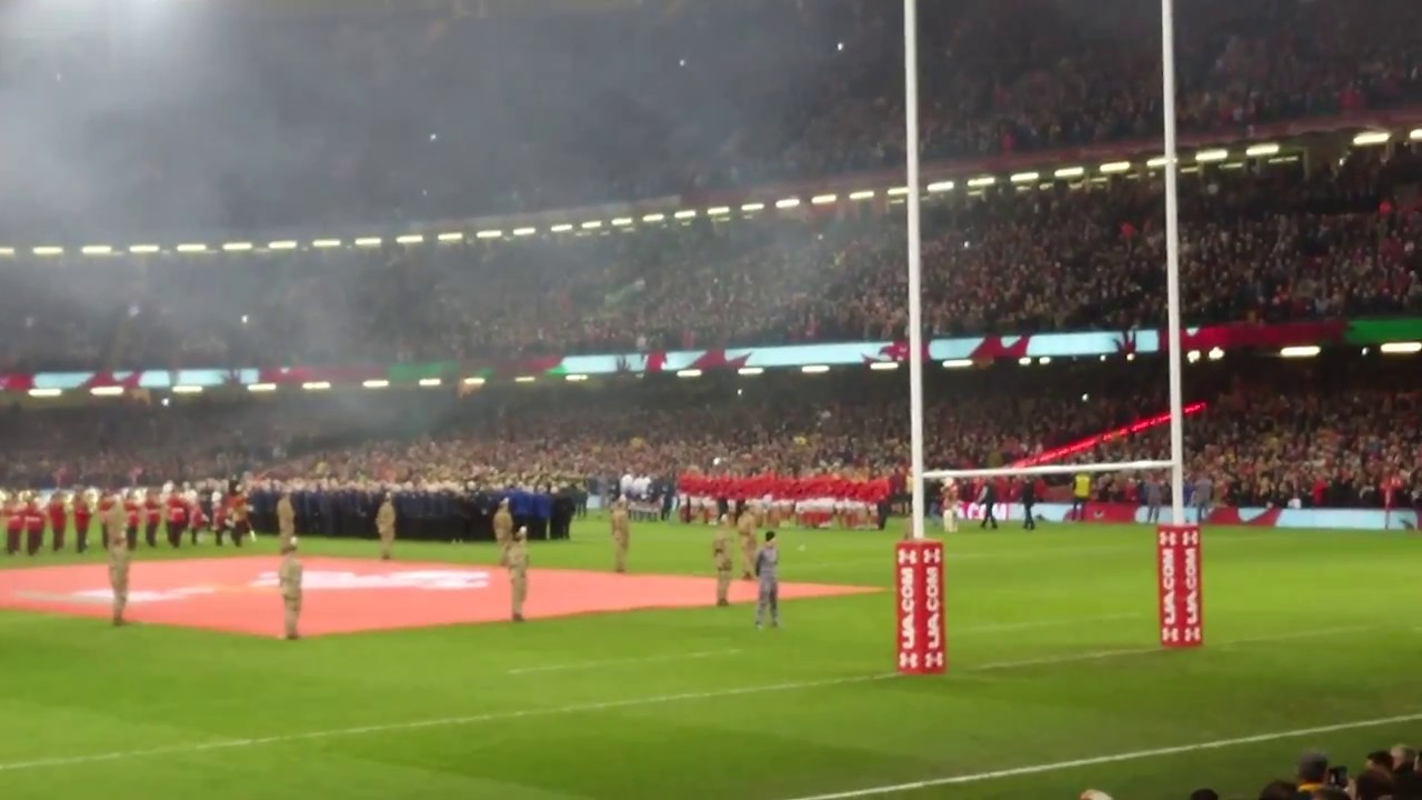 Welsh Anthem at Wales v South Africa Autumn 2018