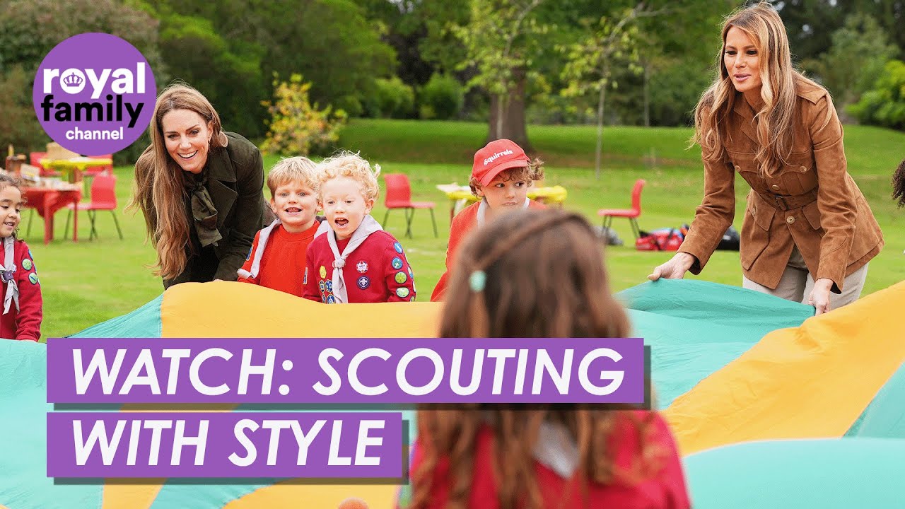 WATCH: Princess Kate and Melania Trump Join Fun Scouts’ Squirrels Programme