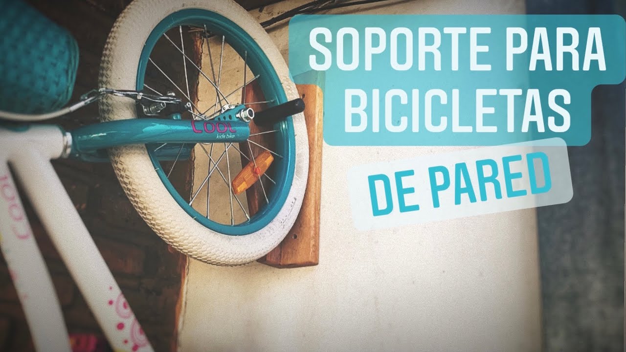 SOPORTE de pared para BICICLETA, con sobrantes de madera!!!