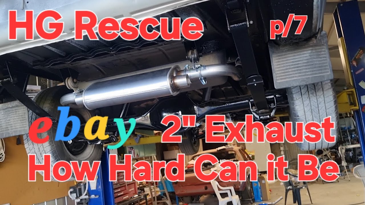 Holden HG Rescue 7 установил ветровые стекла на выхлопную систему eBay, насколько сложно это може...