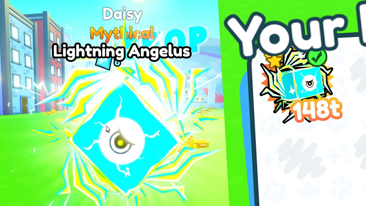 🥳I Made *NEW* MYTHICAL LIGHTNING ANGELUS for NEW UDPATE in Pet Simulator X (Roblox)