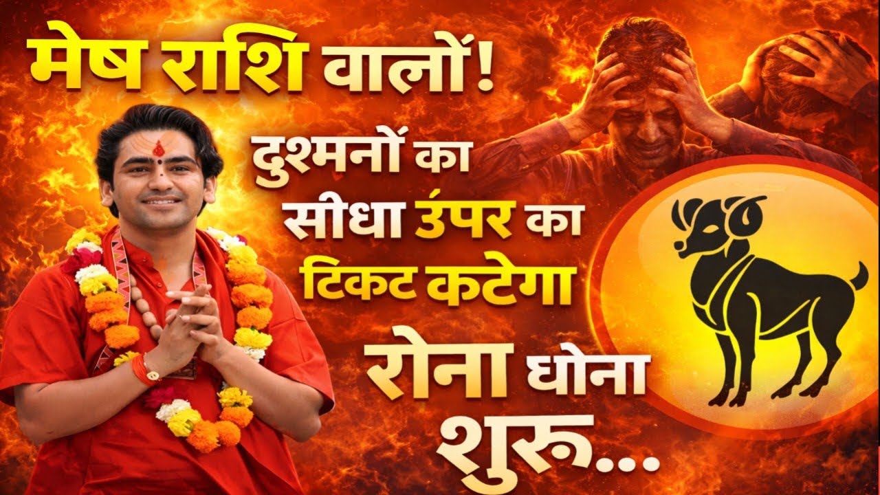 मेष राशि वालों! अब दुश्मनों का अंत शुरू – ऊपर से आदेश आया है 😱🔥|ज्ञान भक्ति सरोवर