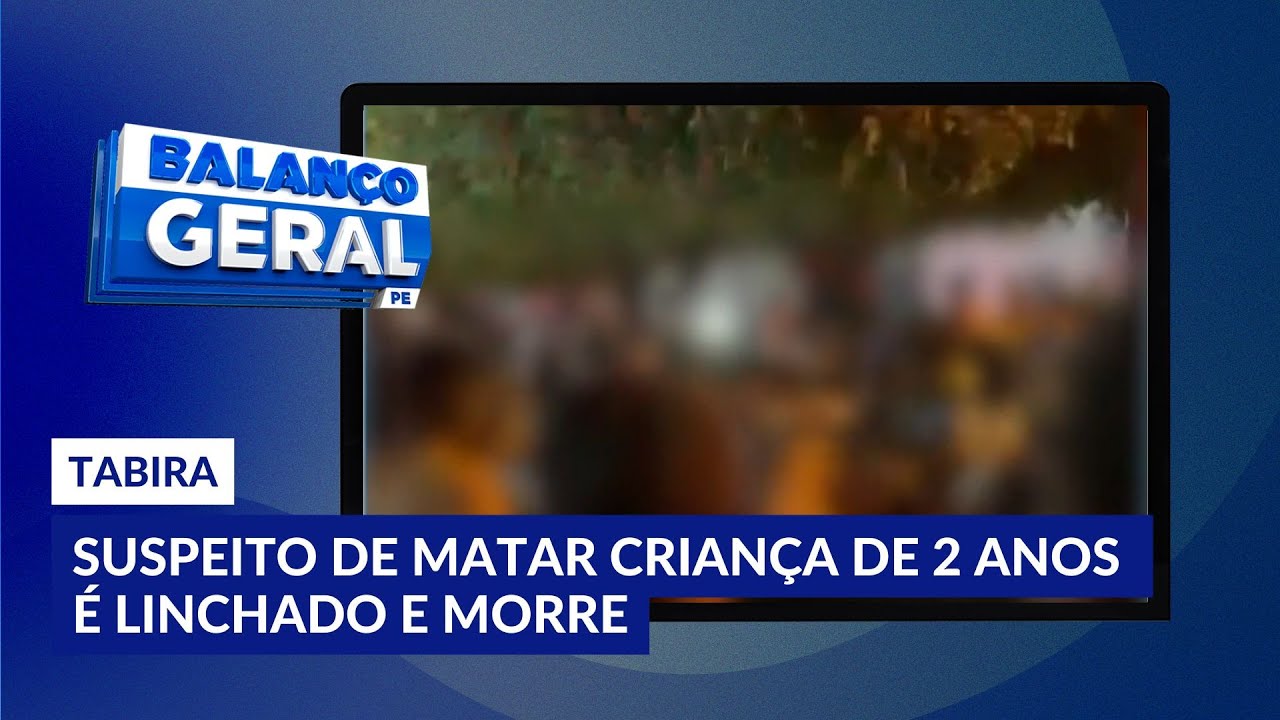 Suspeito de matar uma criança de 2 anos em Tabira é linchado pela população e morre