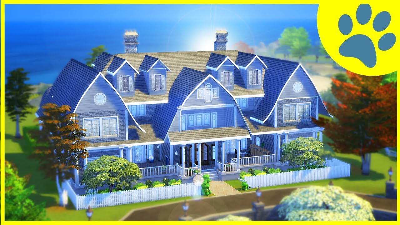 The Sims 4 Cats and Dogs Mansion Build!  (The Sims 4 House Building)