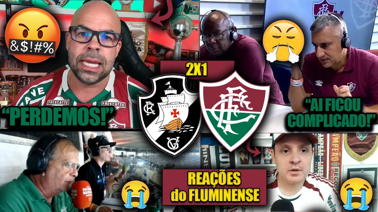 REAÇÕES do FLUMINENSE - VASCO 2X1 FLUMINENSE - COPA DO BRASIL 2025 - REACT VAMOS RIR DO FLU!