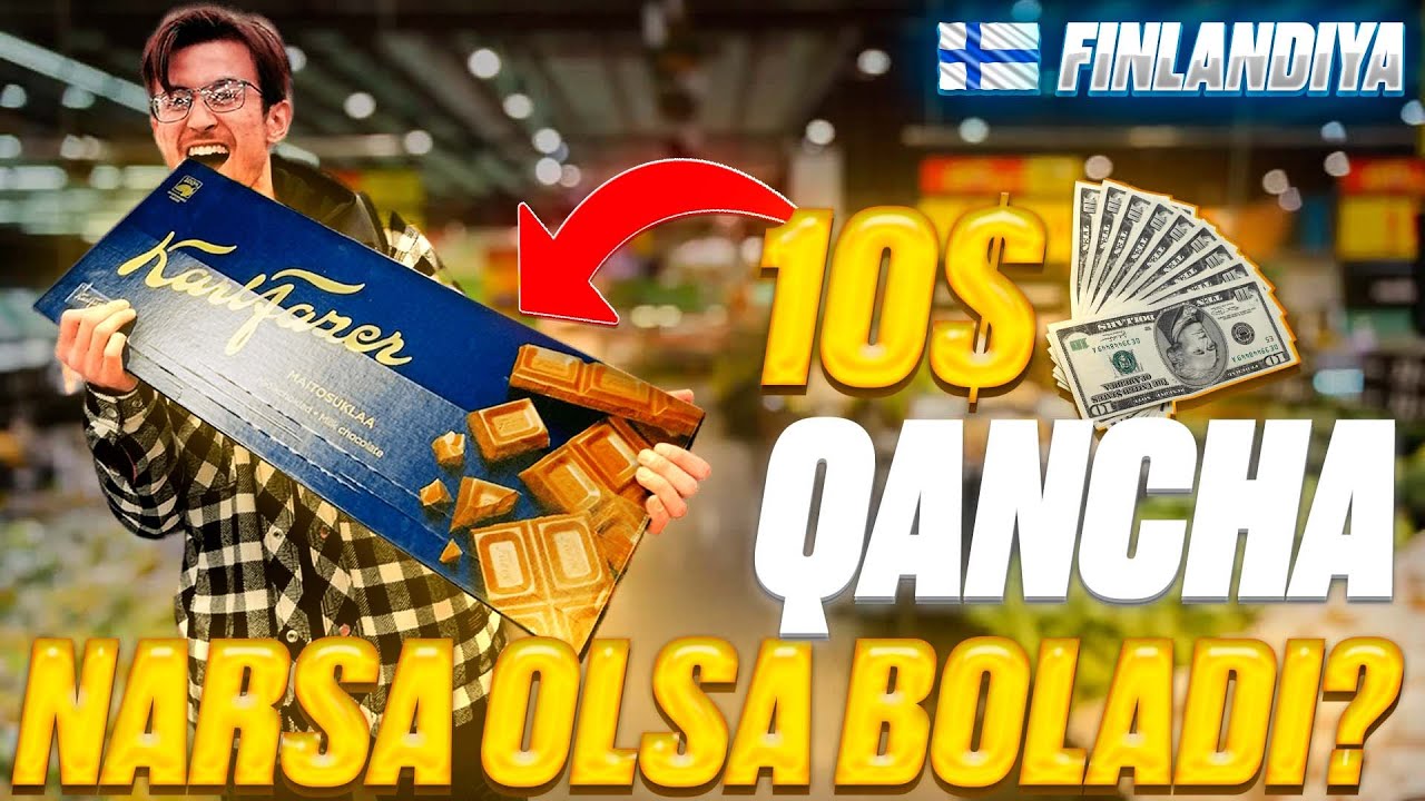 Finlandiyada 10$ qancha narsa olsa boladi ??