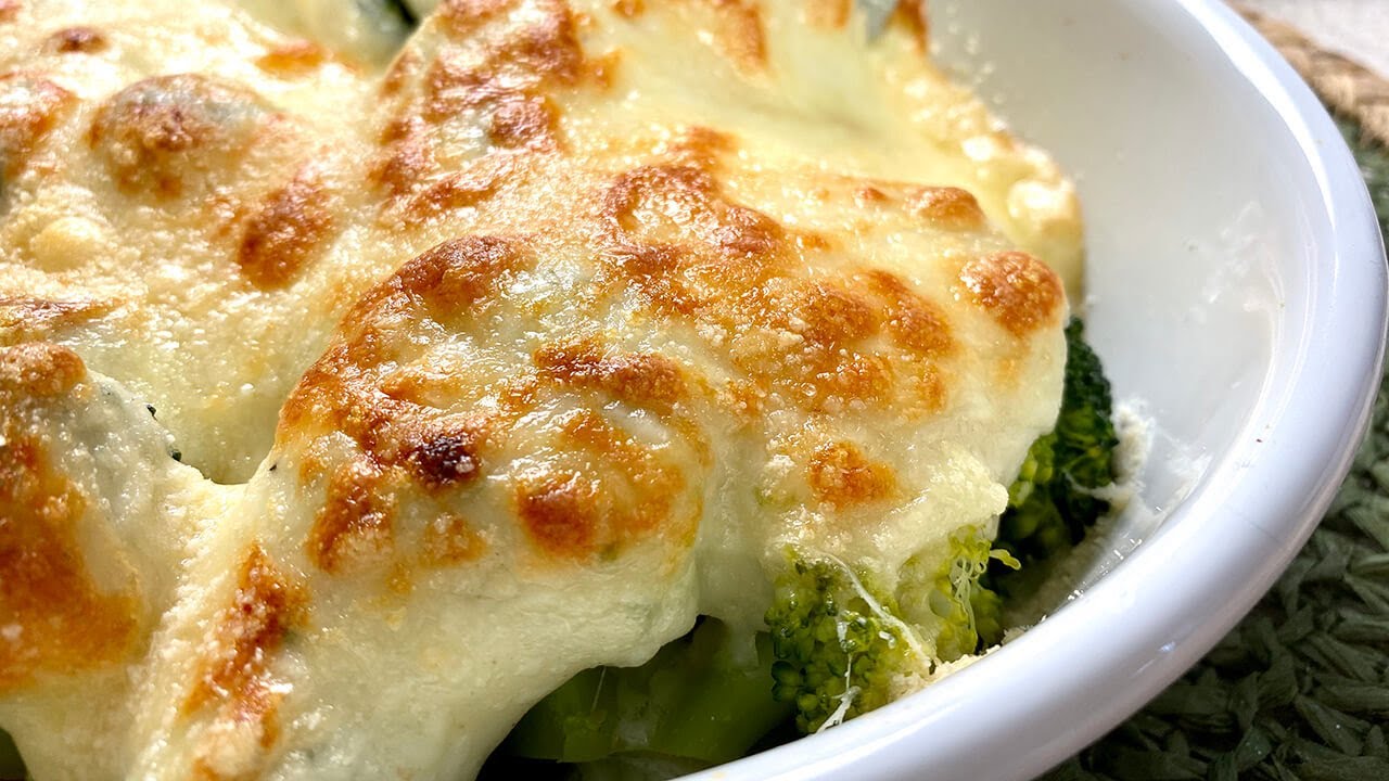 BR&Oacute;COLI CON SALSA BECHAMEL GRATINADO AL HORNO I QUE DELICIA!!! 😋😋