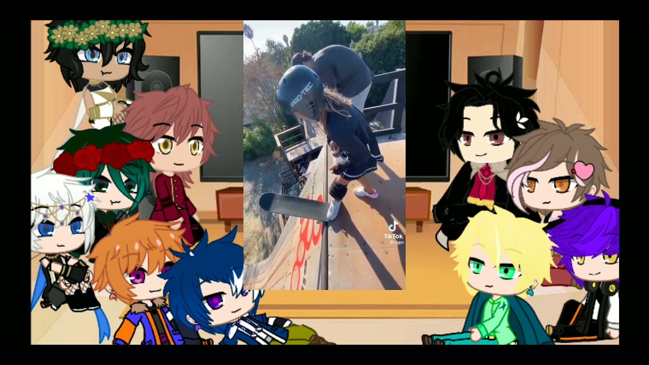 Obey me react to mammon as a 
skateboarder///pt2