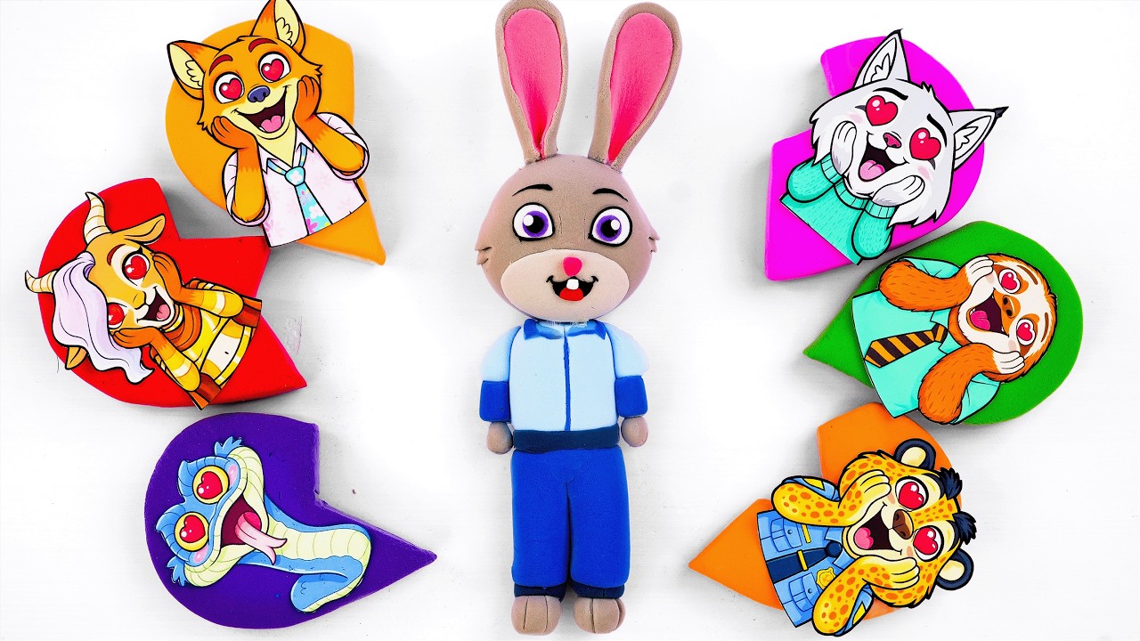 💖Paper DIY💖 Making Clay Incredibox COUPLE LOVE ZOOTOPIA BLIND BOX Unboxing