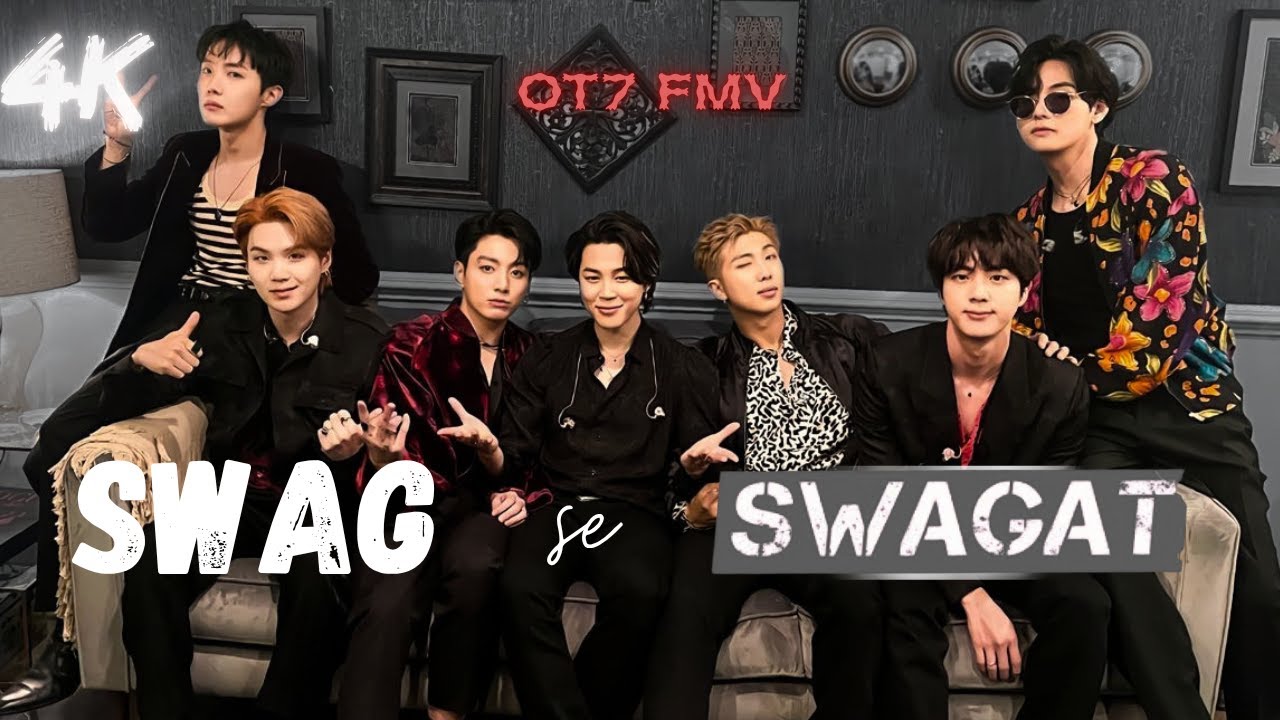 [ BTS fmv ]  Swag se Swagat 🔥|| BTS 2025 Anniversary Special 🎉🎊 || Bollywood song