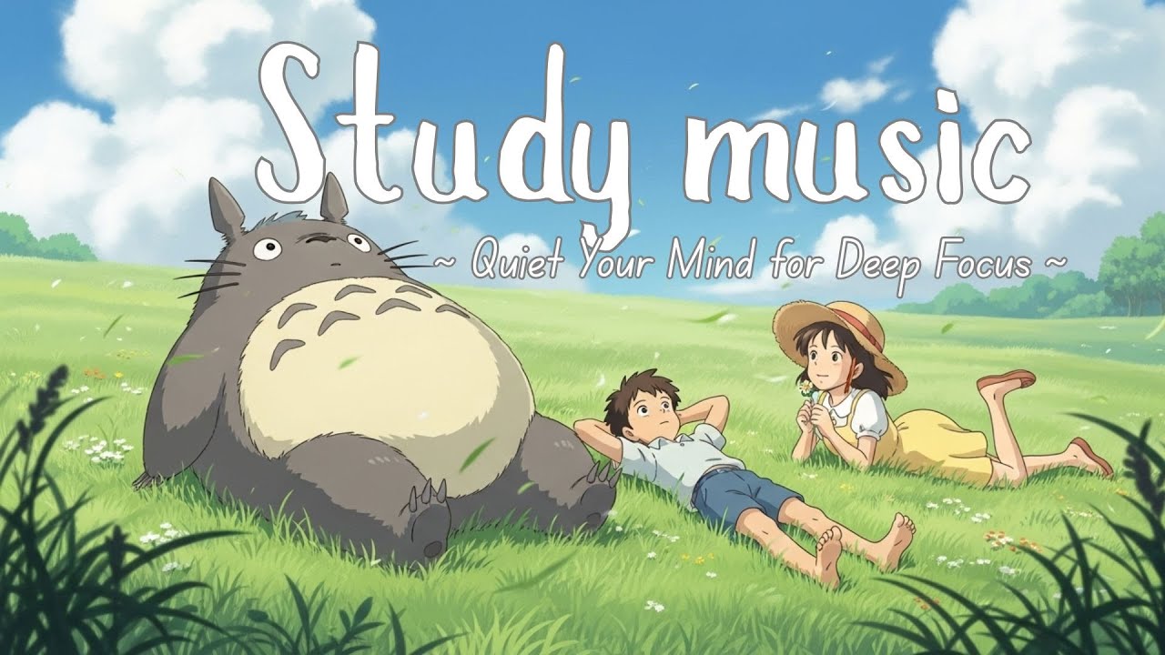 Ghibli Piano Playlist🌿— Quiet Your Mind for Deep Focus & Study (2x Faster)⌛