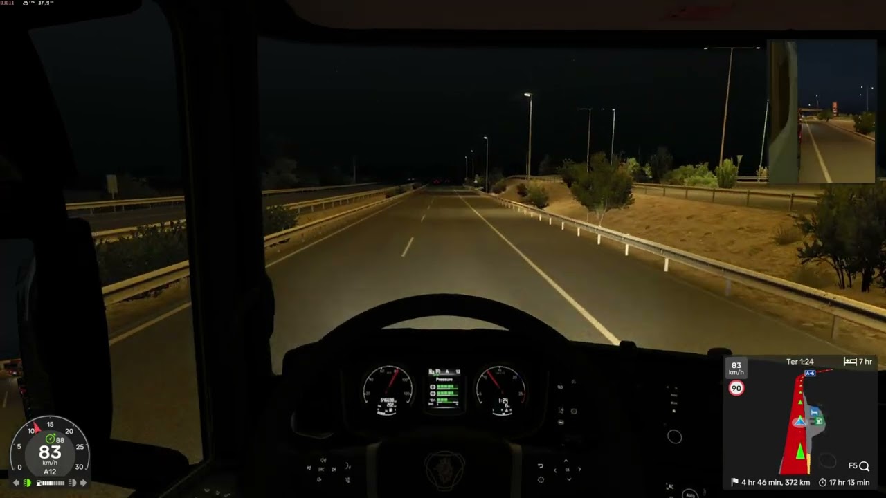 Dia 01 no Euro truck Simulator 02 Relaxing Drive Teve acidente