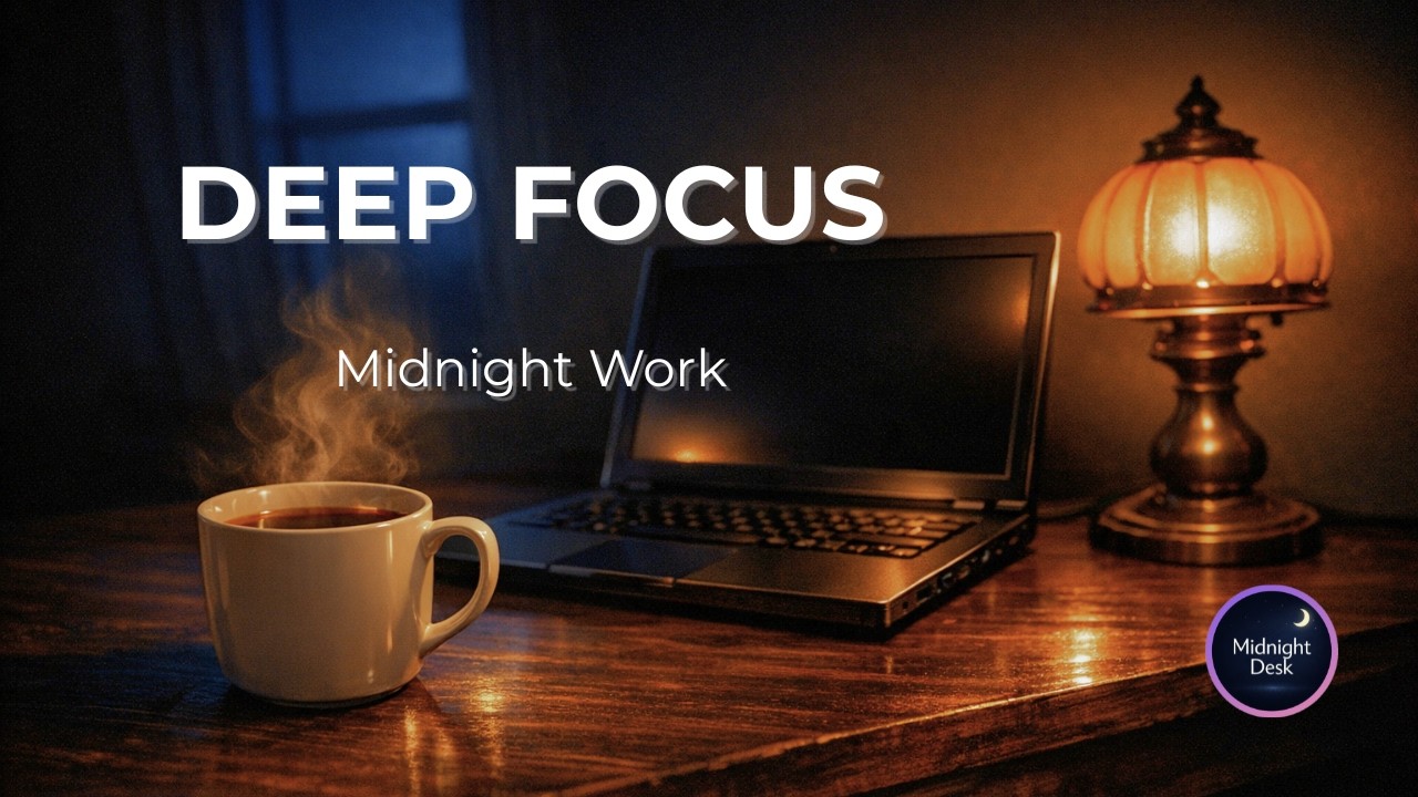 Deep Focus Music for Work | Visualization – Midnight Office Ambient (1 Hour)[Vol.139]