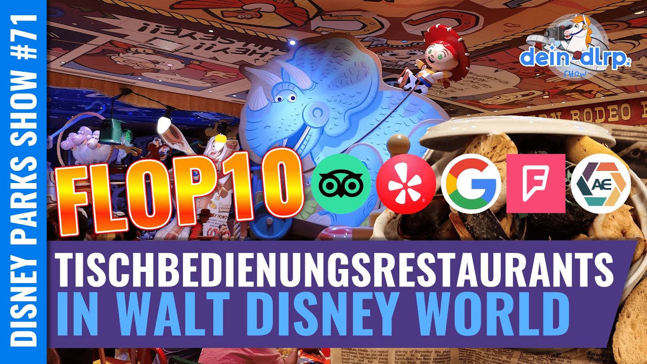 Flop 10: Die zehn schlechtesten Restaurants  mit Tischbedienung in Walt Disney World