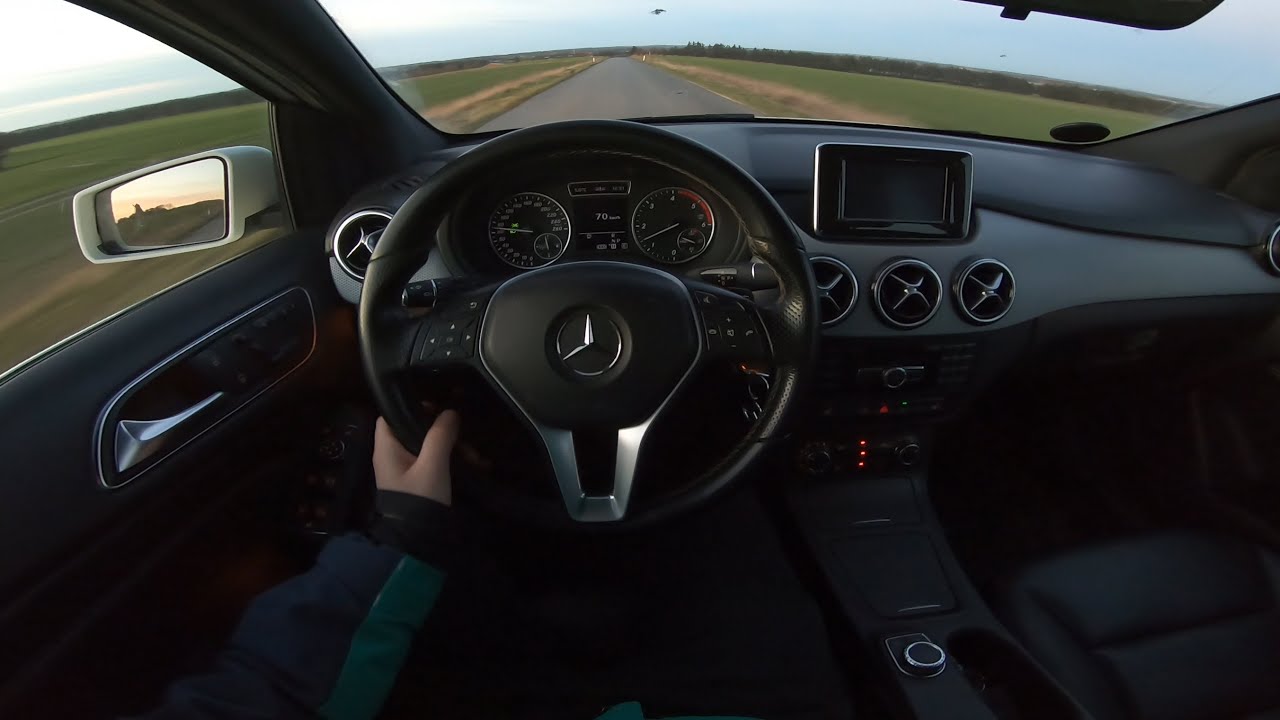 2013 — Mercedes-Benz B200 B-класса | Вид от первого лица | 7-ступенчатая автоматическая коробка п...