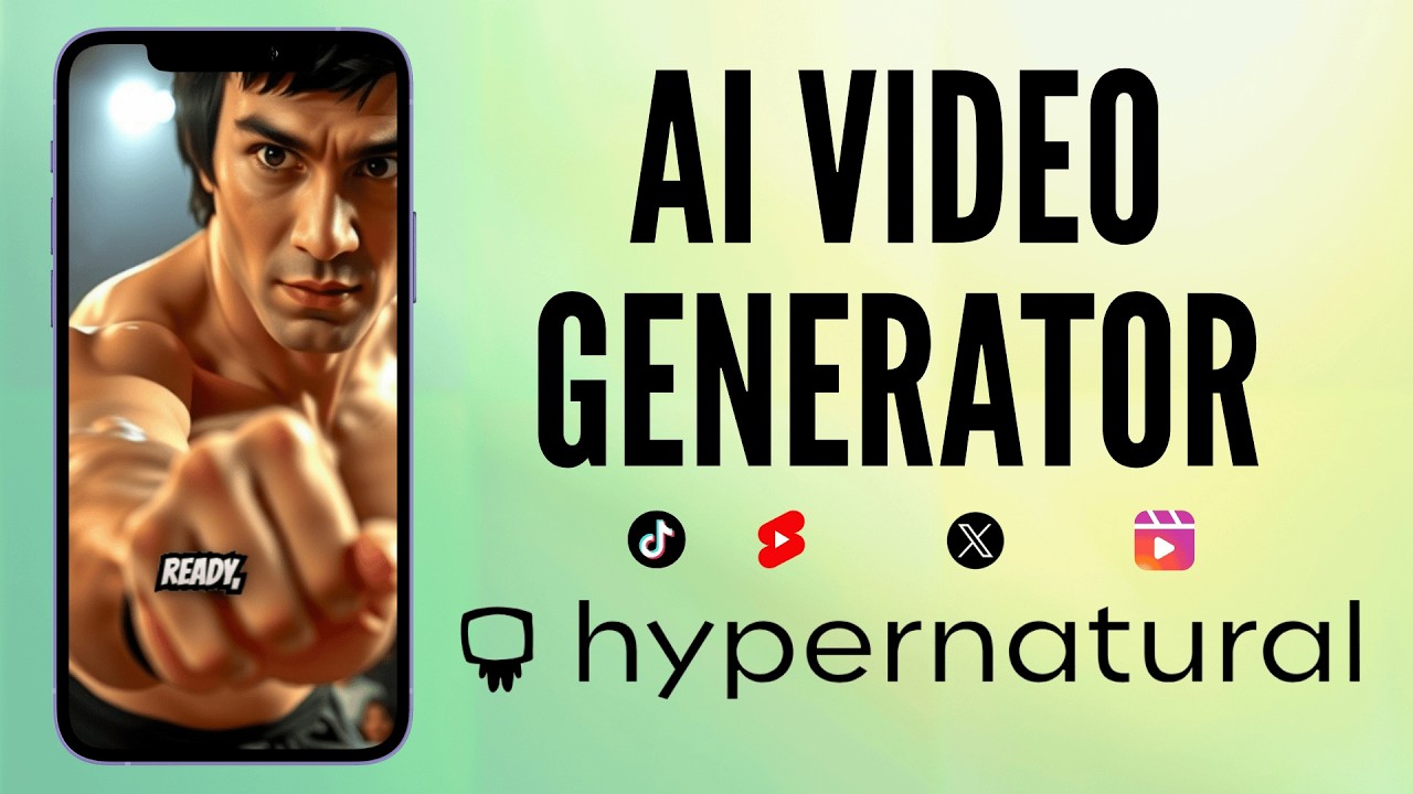 Hypernatural AI: лучший генератор видео для TikTok, Reels и YouTube Shorts