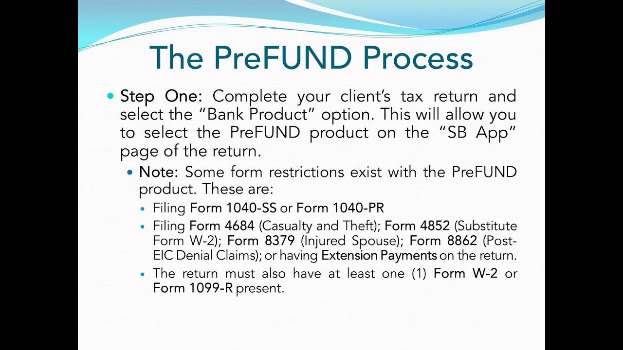 Ins and Outs of Working with the PreFund Advance
