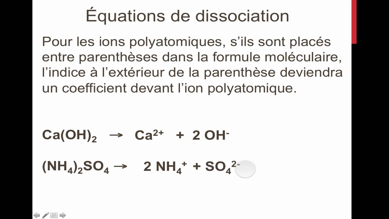 Dissociation électrolytique