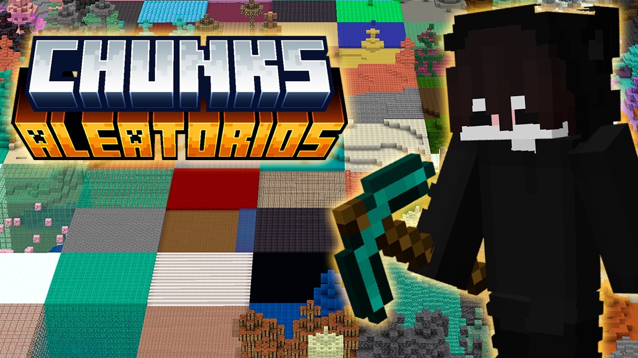 ¡Minecraft pero TODOS los CHUNKS son TOTALMENTE ALEATORIOS! 😂