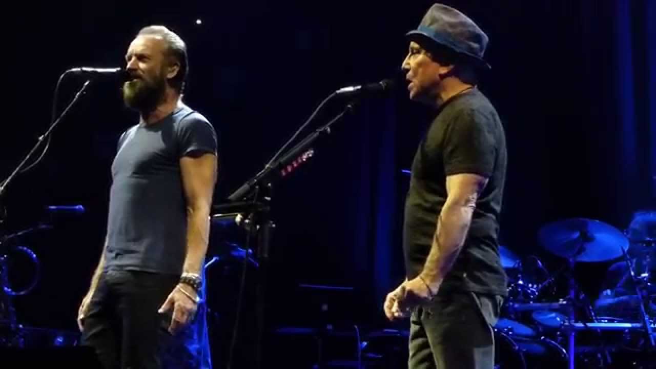 Sting & Paul Simon live - Bridge Over Troubled Water -  Munich 2015-03-28