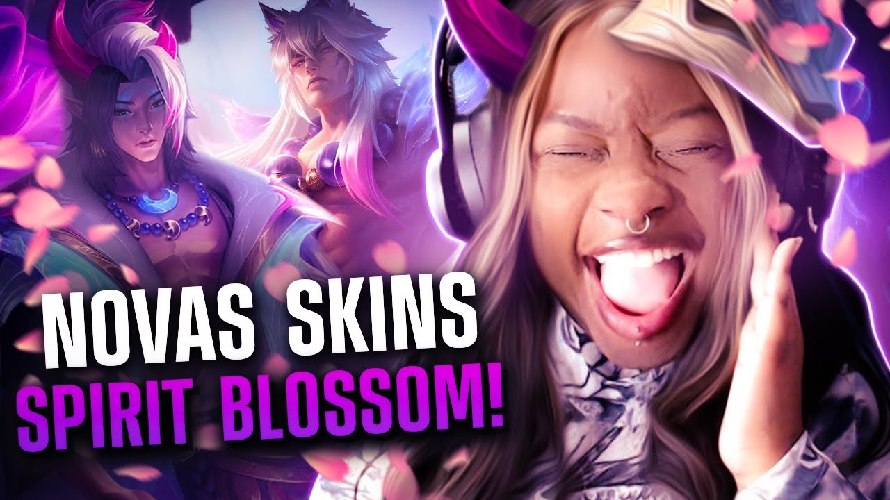REAGINDO ÀS NOVAS SKINS SPIRIT BLOSSOM! │ League of Legends - Jinkiwinkki