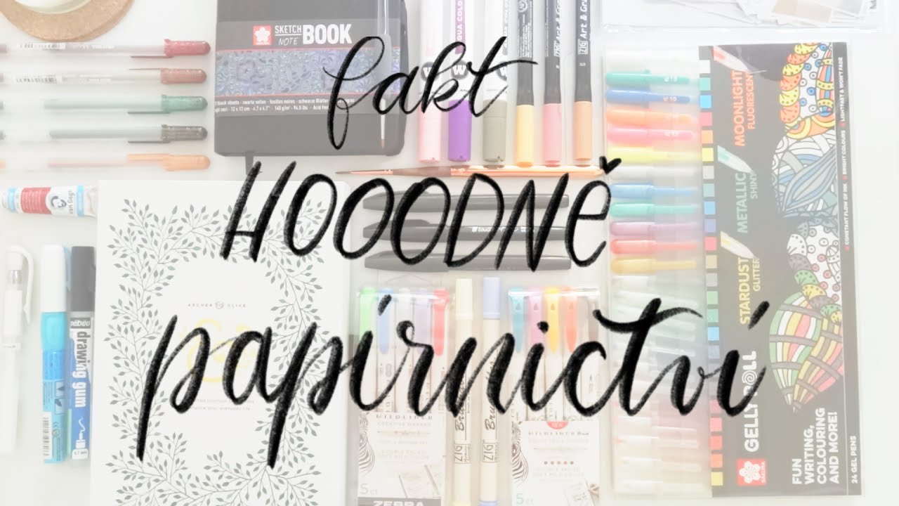 Fakt velký papírenský haul | + Rozbalování Archer & Olive bloku
