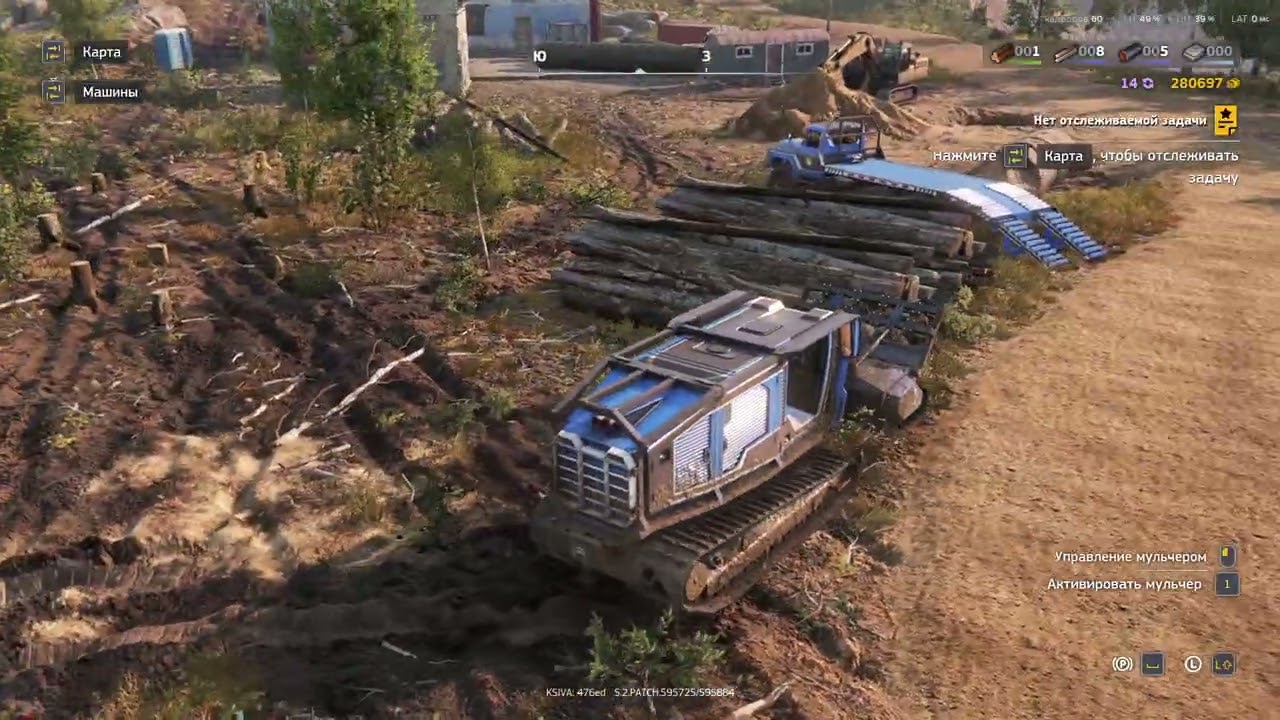 RoadCraft Зачистка 41 (Загрязнение) Лесничество: мульчирование и сбор древесины