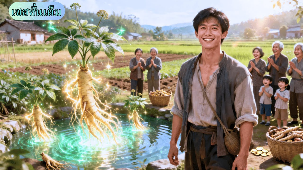 หนุ่มยากจนพบน้ำพุวิเศษ ปลูกโสมพันปีโตไวสิบเท่า ช่วยทั้งหมู่บ้านพ้นความอดอยากร่ำรวย