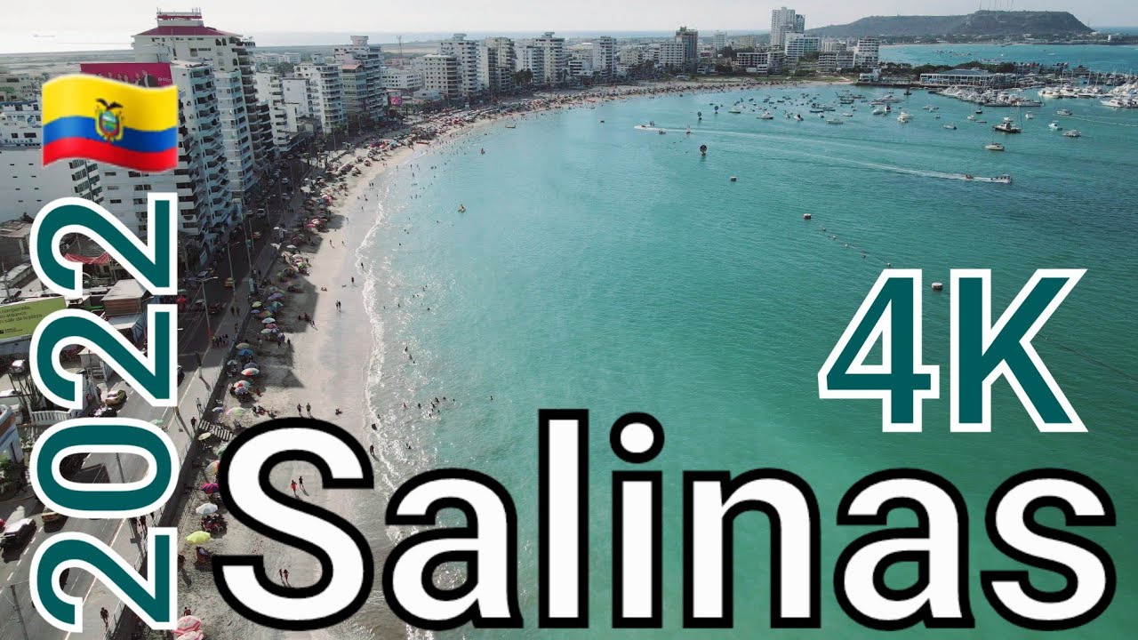4K Dron Salinas 🇪🇨 Ecuador 🦀 Santa Elena Hermosa ciudad costera en el Pacífico 2022 DJI Mavic Air 2