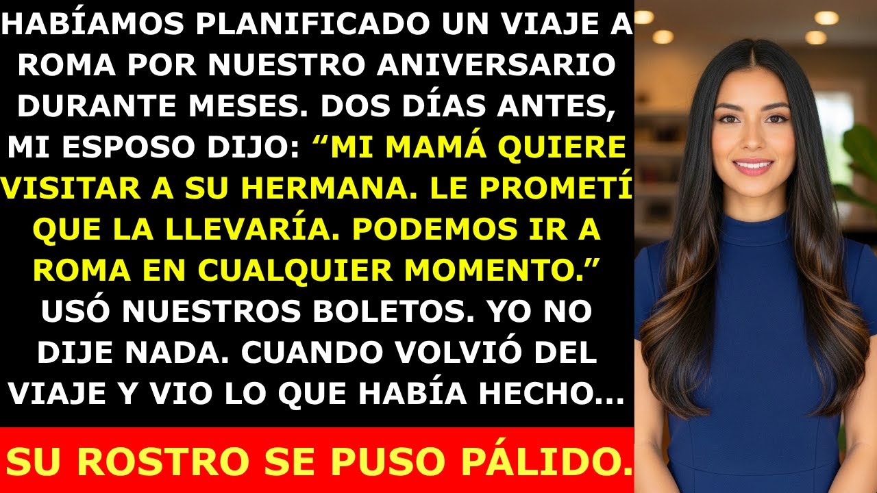 Mi Esposo Canceló Nuestro Aniversario Para Llevar a Su Madre de Viaje — Pero No Esperaba Esto...