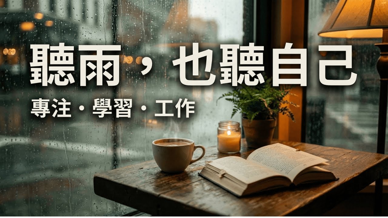 聽雨，也聽自己｜雨天 Lofi 專注時光 | Rainy Cafe Lofi