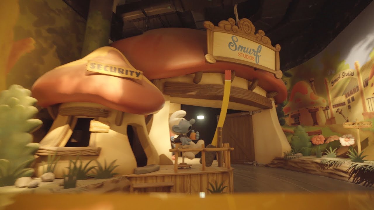 Smurfs Studios Tours - POV - Motiongate Dubai - Trackless Dark Ride