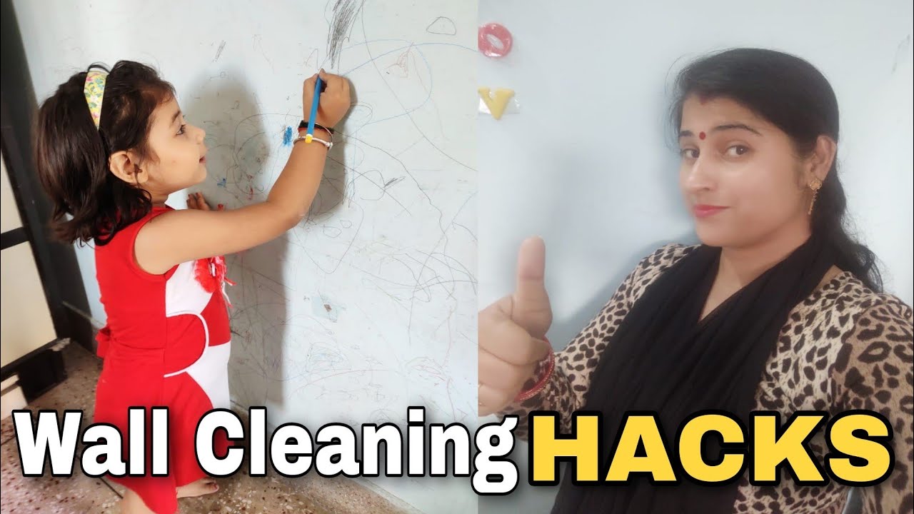 Diwali cleaning !! Wall Cleaning hacks !! Remove Anything Off Walls! | Cleaning Hacks hindi vlog