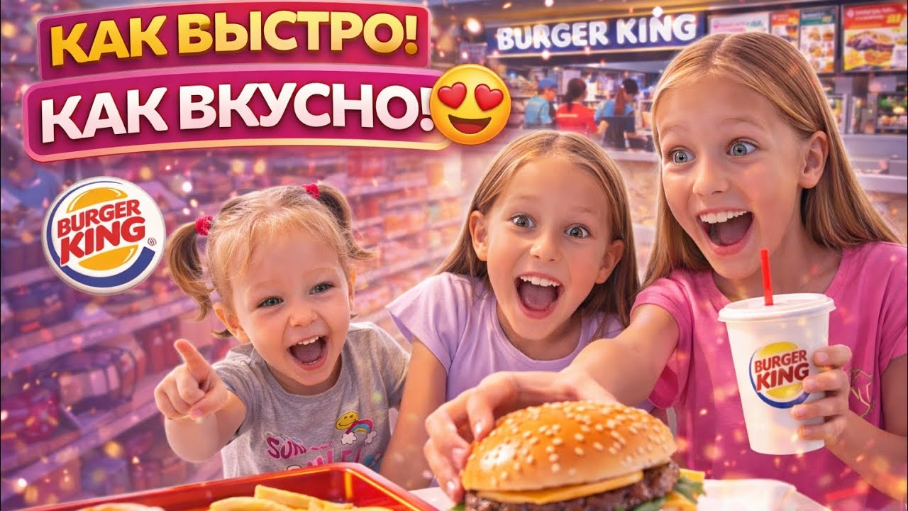 Жасмин,Дарианна и Даниэлла и бургер кинг