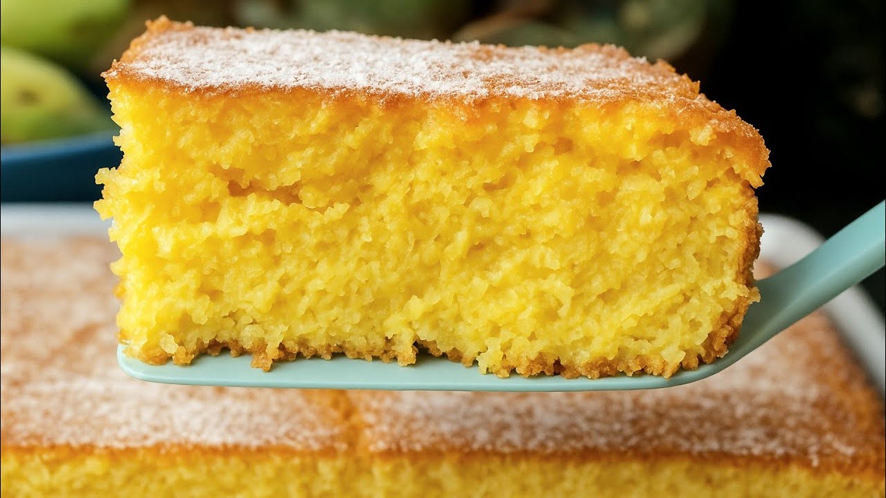 Bolo de Milho Verde Com Queijo é  a  combinação perfeita para o café da manhã ☕️