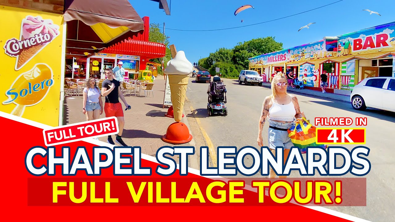 CHAPEL ST LEONARDS | Tour of Chapel St Leonards Skegness from the Green to the Beach | 4K Walk