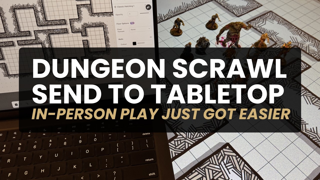 Dungeon Scrawl: Отправьте на настольную игру! 🗺️➡️📺