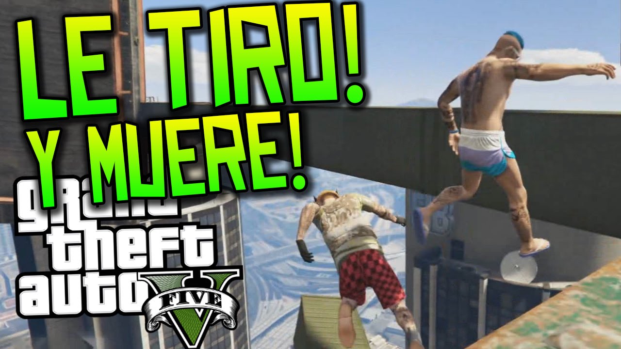 GTA V DEATH RUN! JAJAJ QUE RISA!! LE TIRO SIN QUERER, EL CABEZAZO DEL BUHO! xFaRgAnx