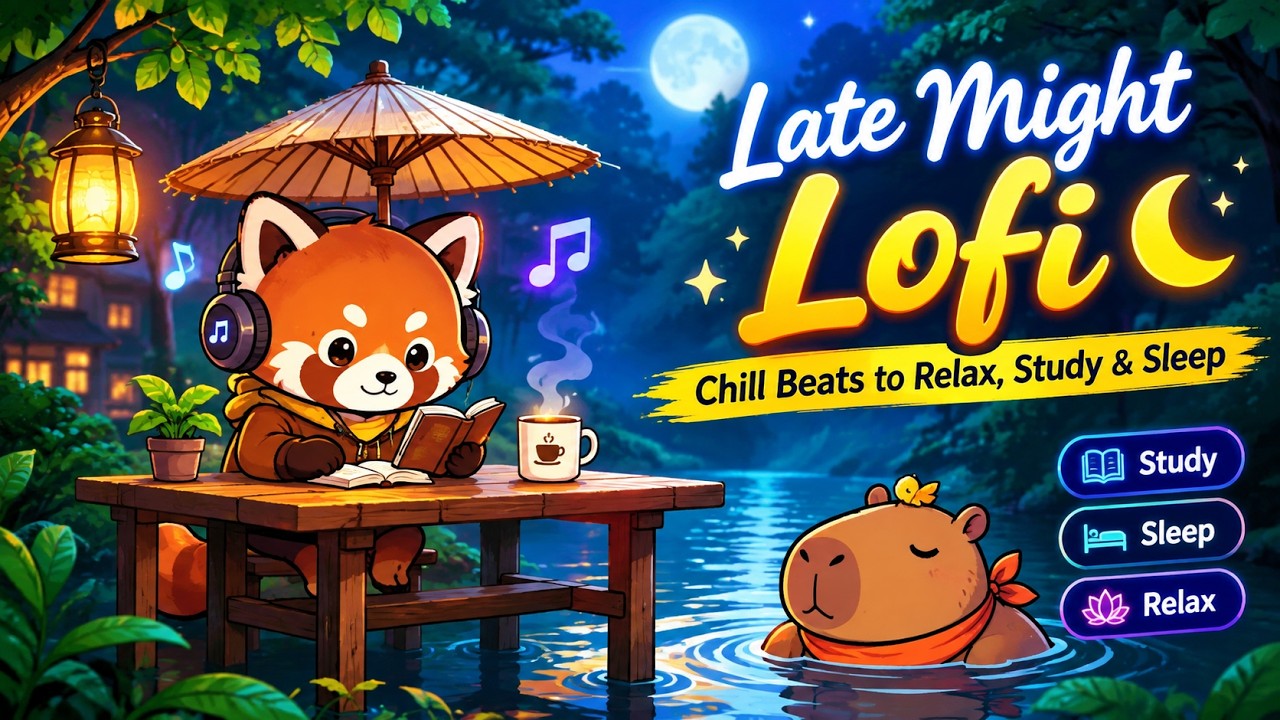 Late Night Lofi 🌙✨ | Chill Beats to Relax, Study & Sleep