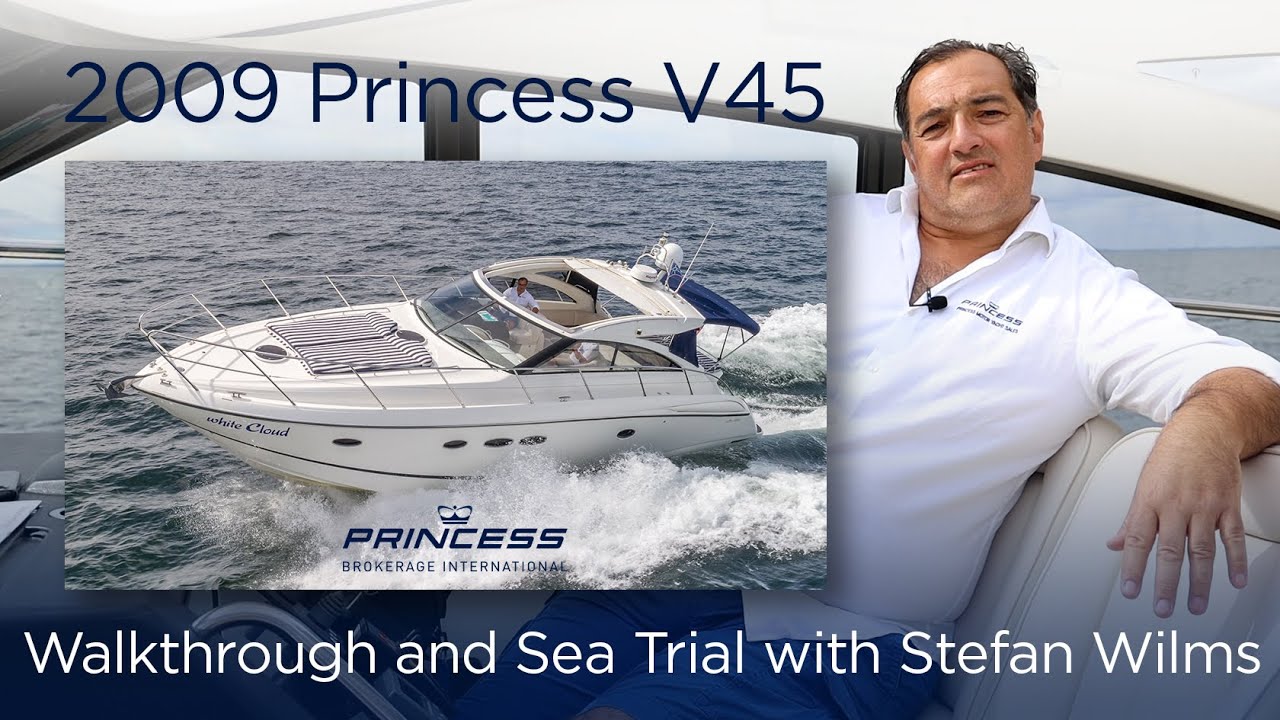 Прохождение и ходовые испытания Princess V45 «White Cloud» 2009 года — ПРОДАНО