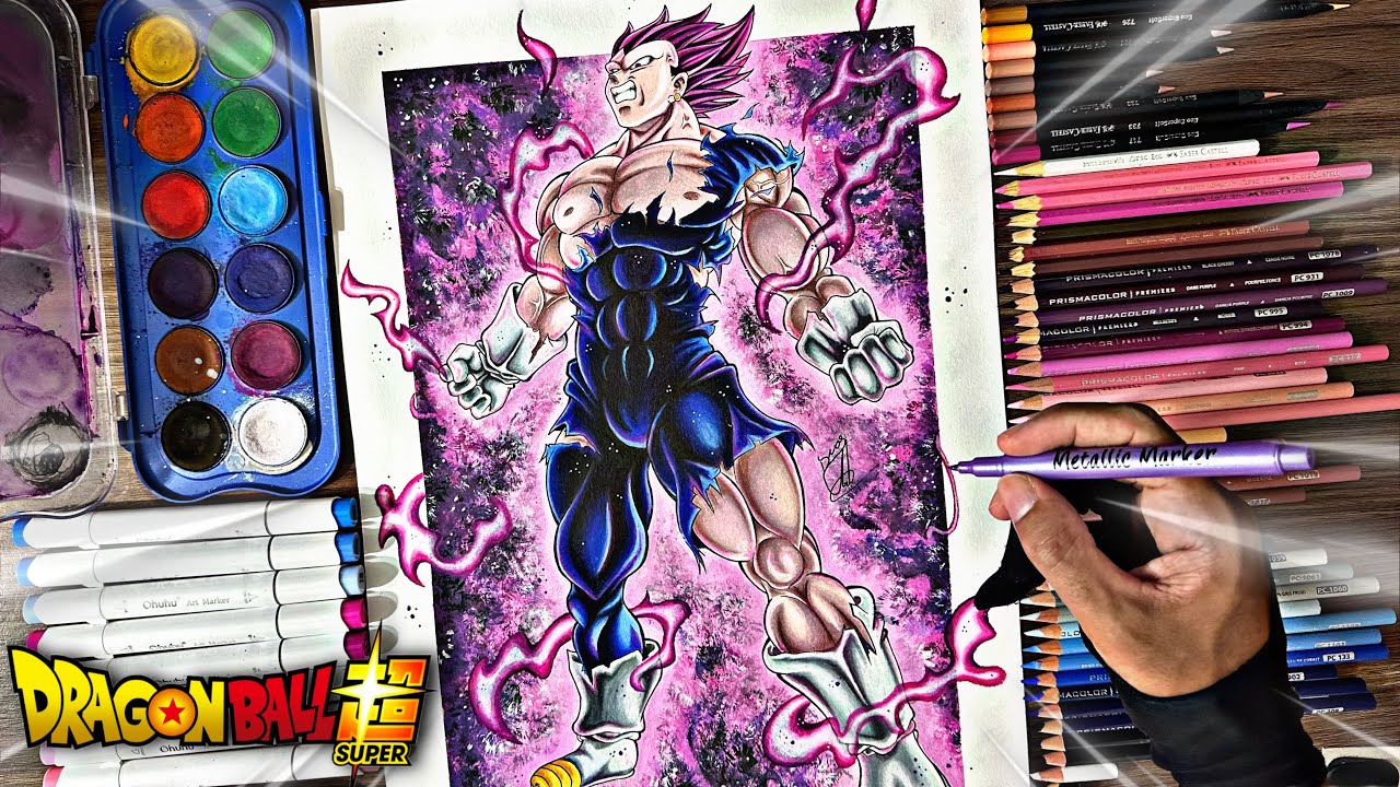 Speed Drawing Vegeta Ultra Ego [ Dragon Ball Super ]
