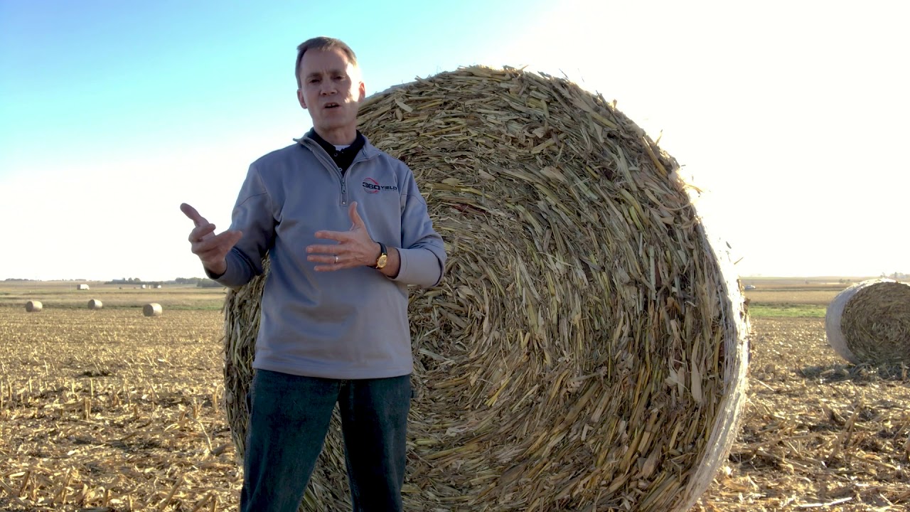 360 Yield Minute: Baling Corn Stalks Behind 360 CHAINROLL