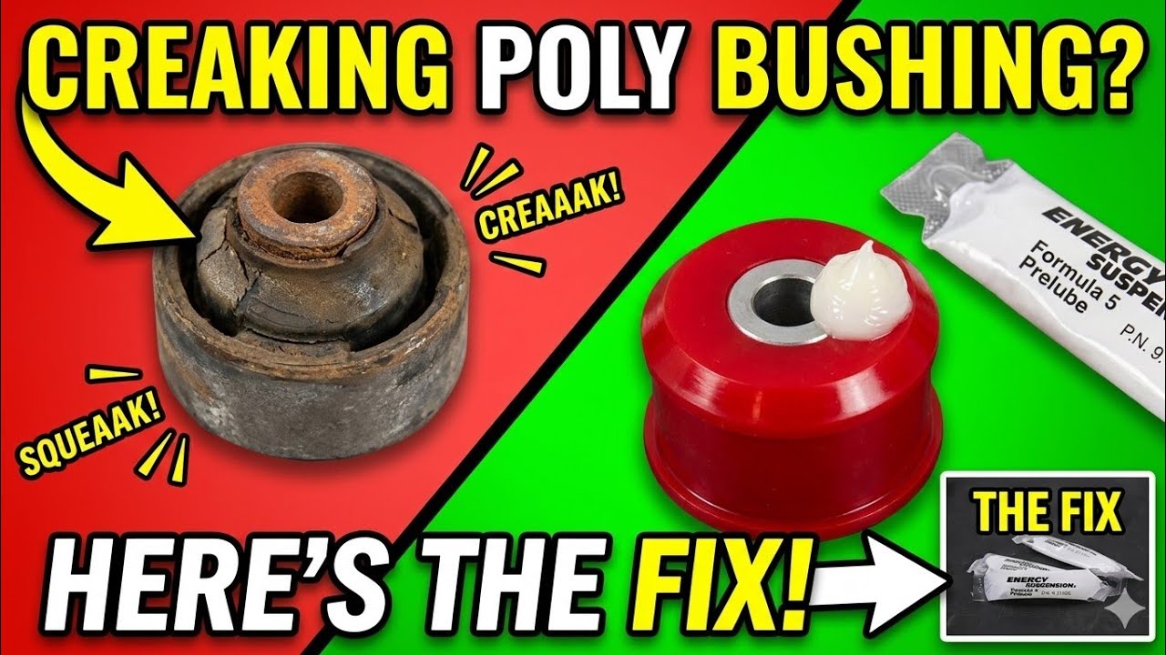 Are Your Polyurethane Bushings Creaking?  Check out Energy Suspension Formula 5 Prelube