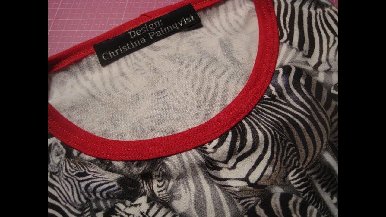 Sew a neck line like a pro with your regular sewing machine! !