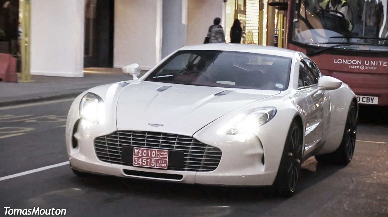 Aston Martin One-77 in London - Driving Scenes!!