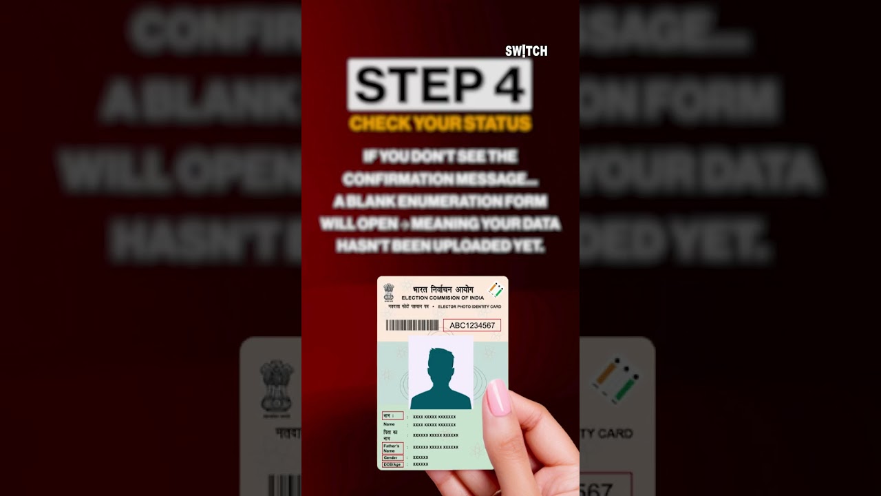 SIR Status: Simple way to check your status online in seconds.#BLOUpdate #FormStatus #VoterForm