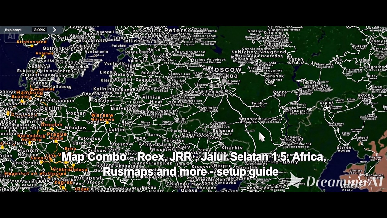 ETS2 1.59 First Map Combo - Roex, JRR , Jalur Selatan 1.5, Africa, Rusmaps and more - setup guide
