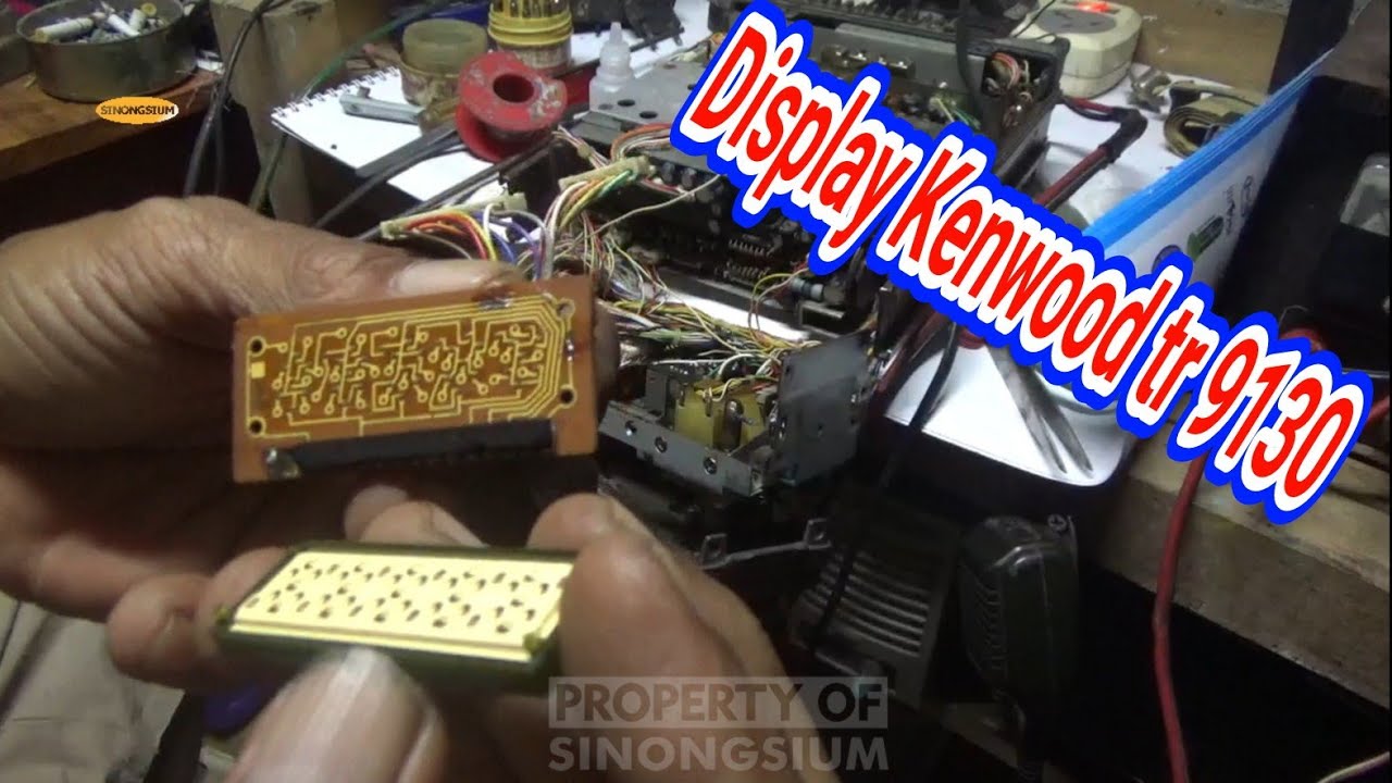 Membuka display radio Kenwood tr 9130