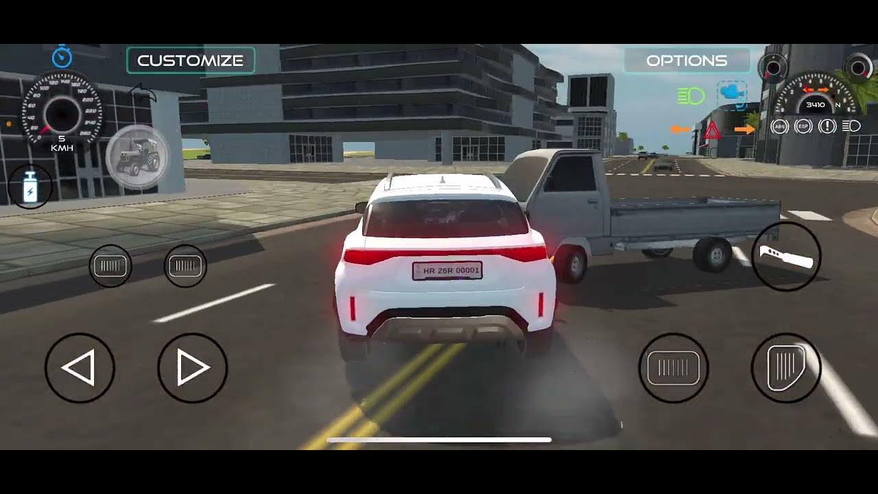 White colour fronx in Indian vehical simulator game #youtube #viralvideo #fronx 